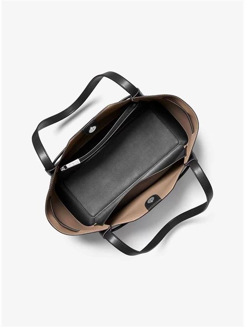 LG BELTED T0TE LEATHER REED MICHAEL KORS | 35F4S6RT3T/BLACK